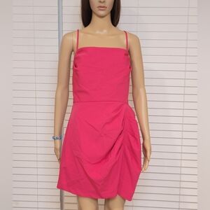 Elegant Pink Sleeveless Dress